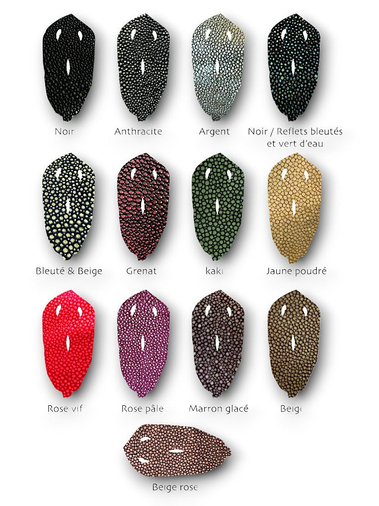 Pendentif en cuir de Galuchat "CHARME"