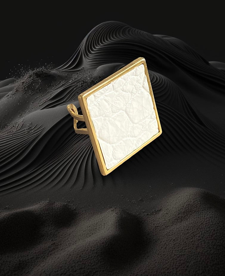 Bague - WHITE CROCO