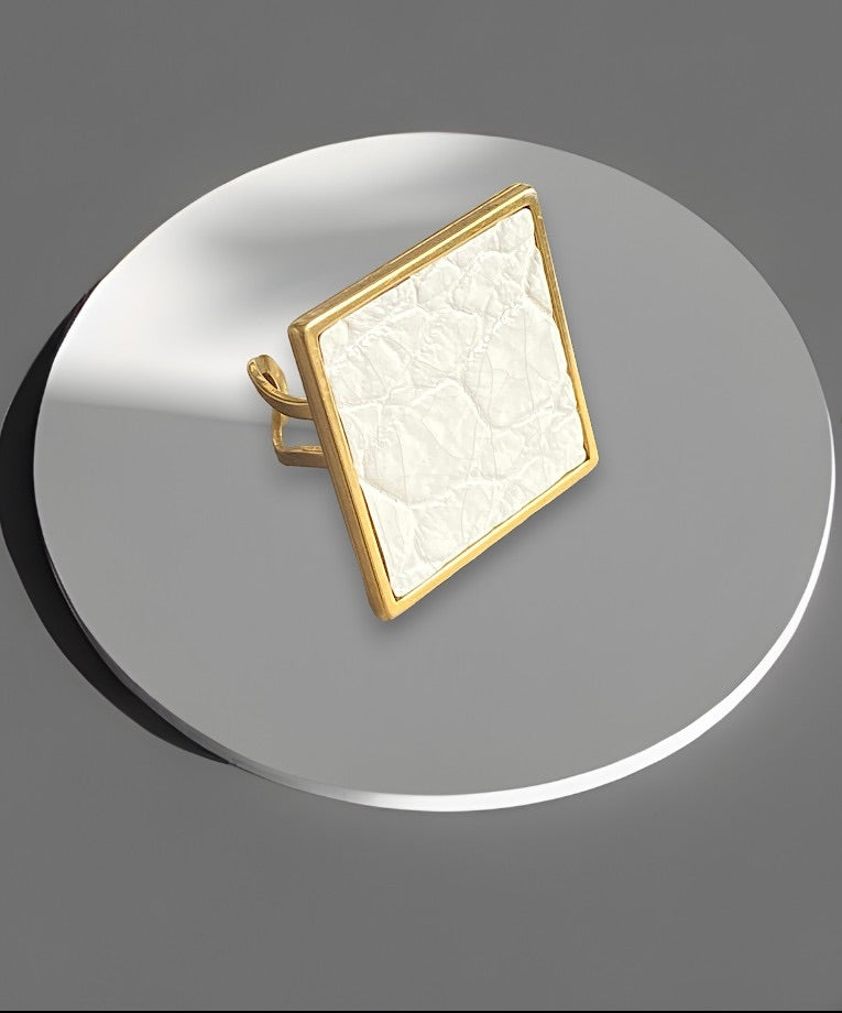 Bague - WHITE CROCO