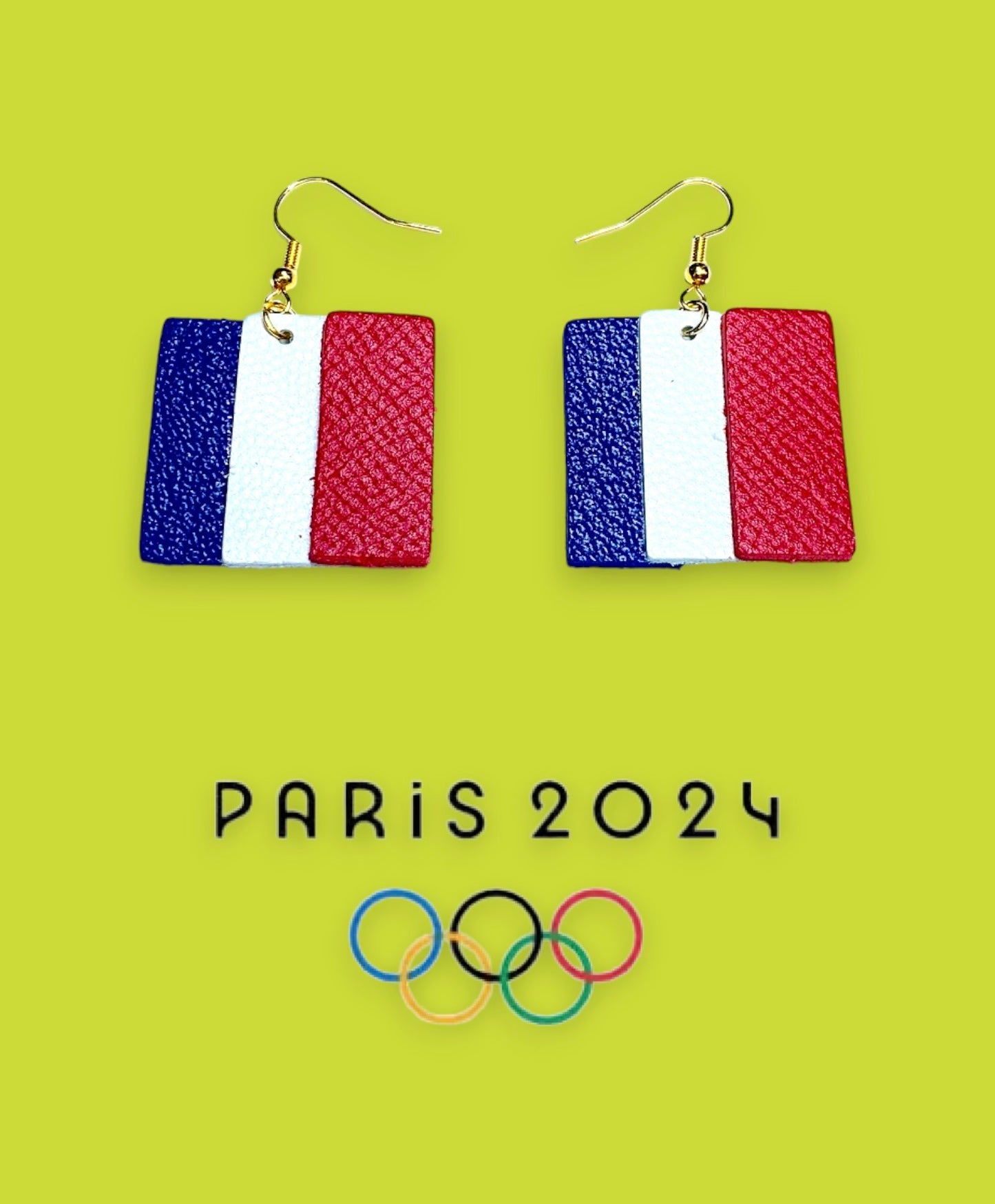 Boucles d'oreilles - JO 2024 Drapeau