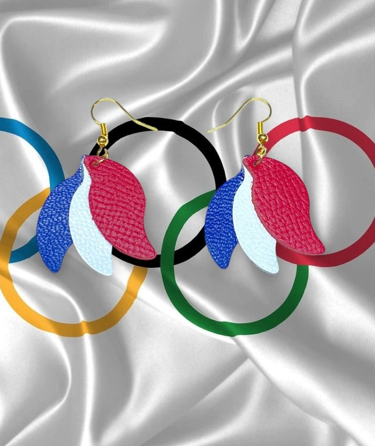 Boucles d'oreilles - JO 2024 Feuilles