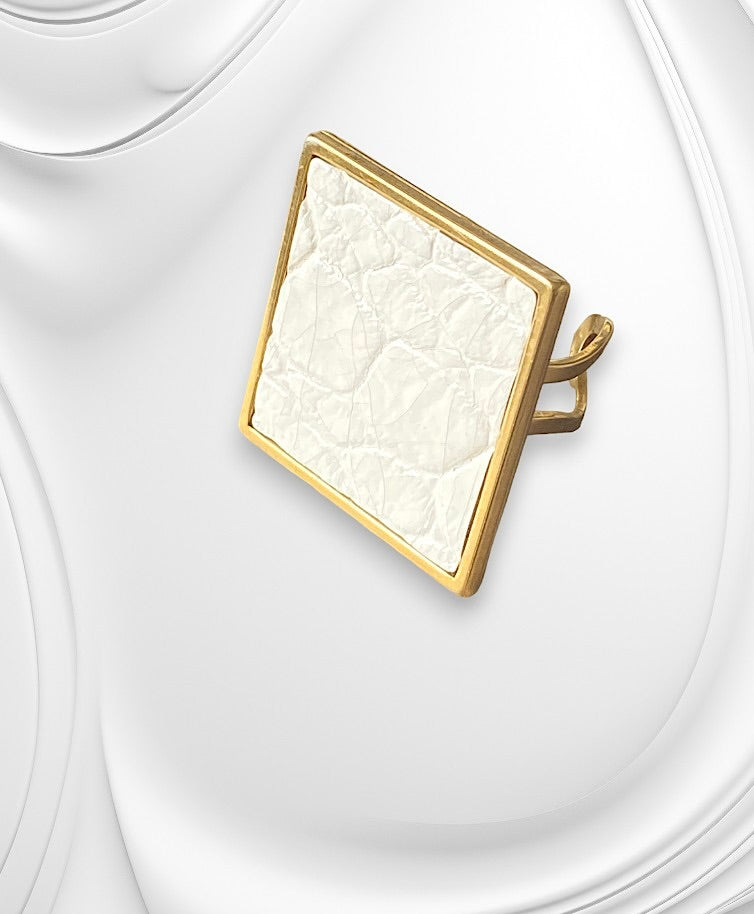Bague - WHITE CROCO