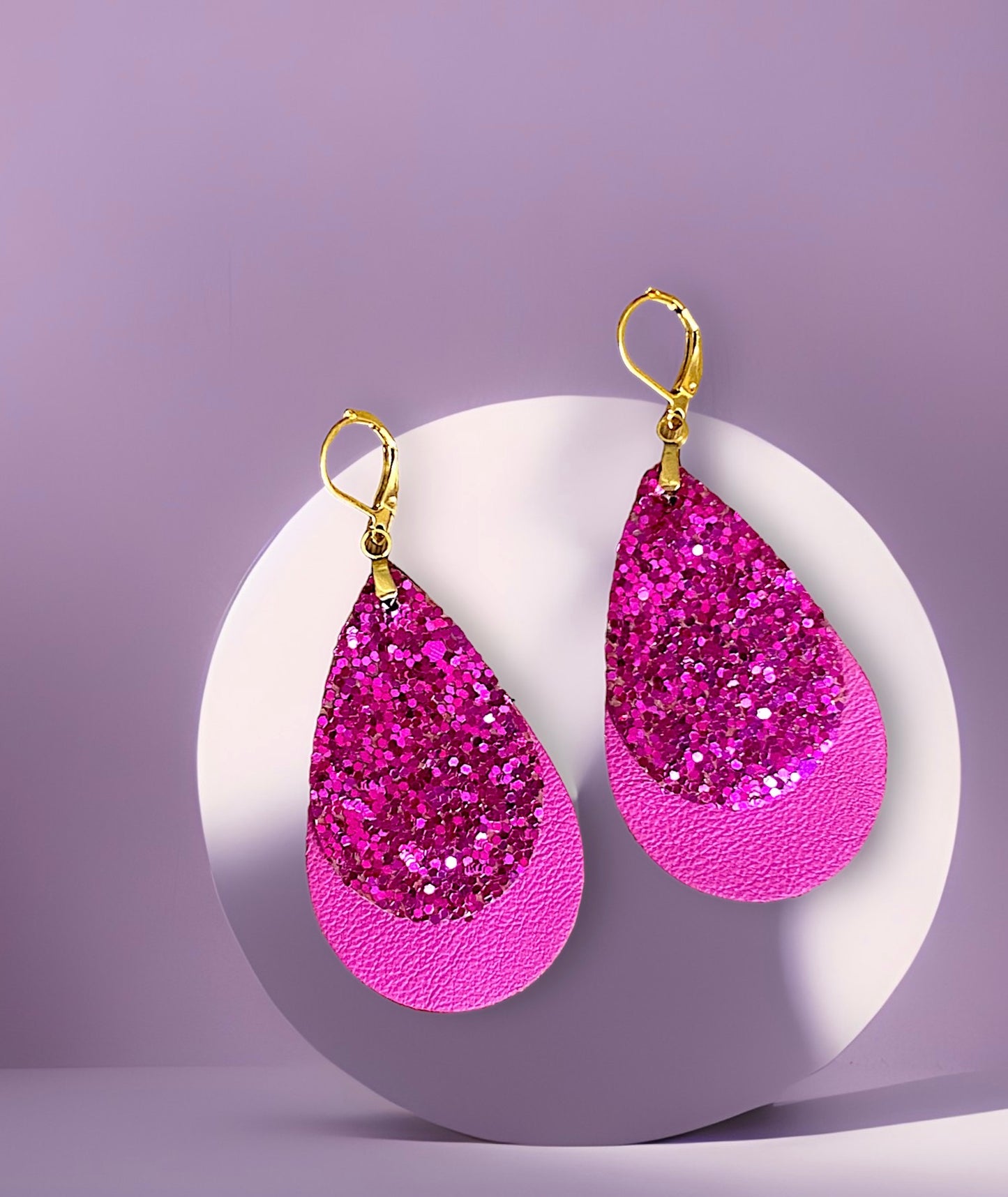 Boucles d’oreilles - DISCO Fuscia