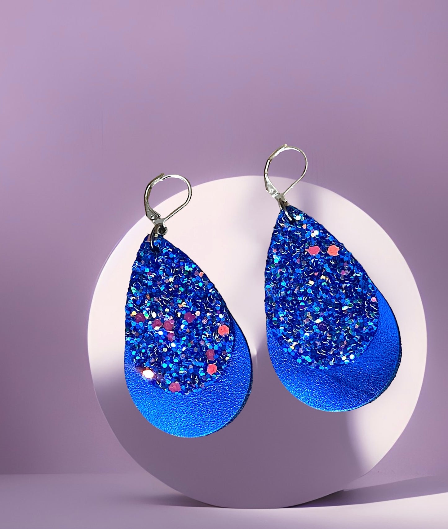 Boucles d’oreilles - DISCO Bleu