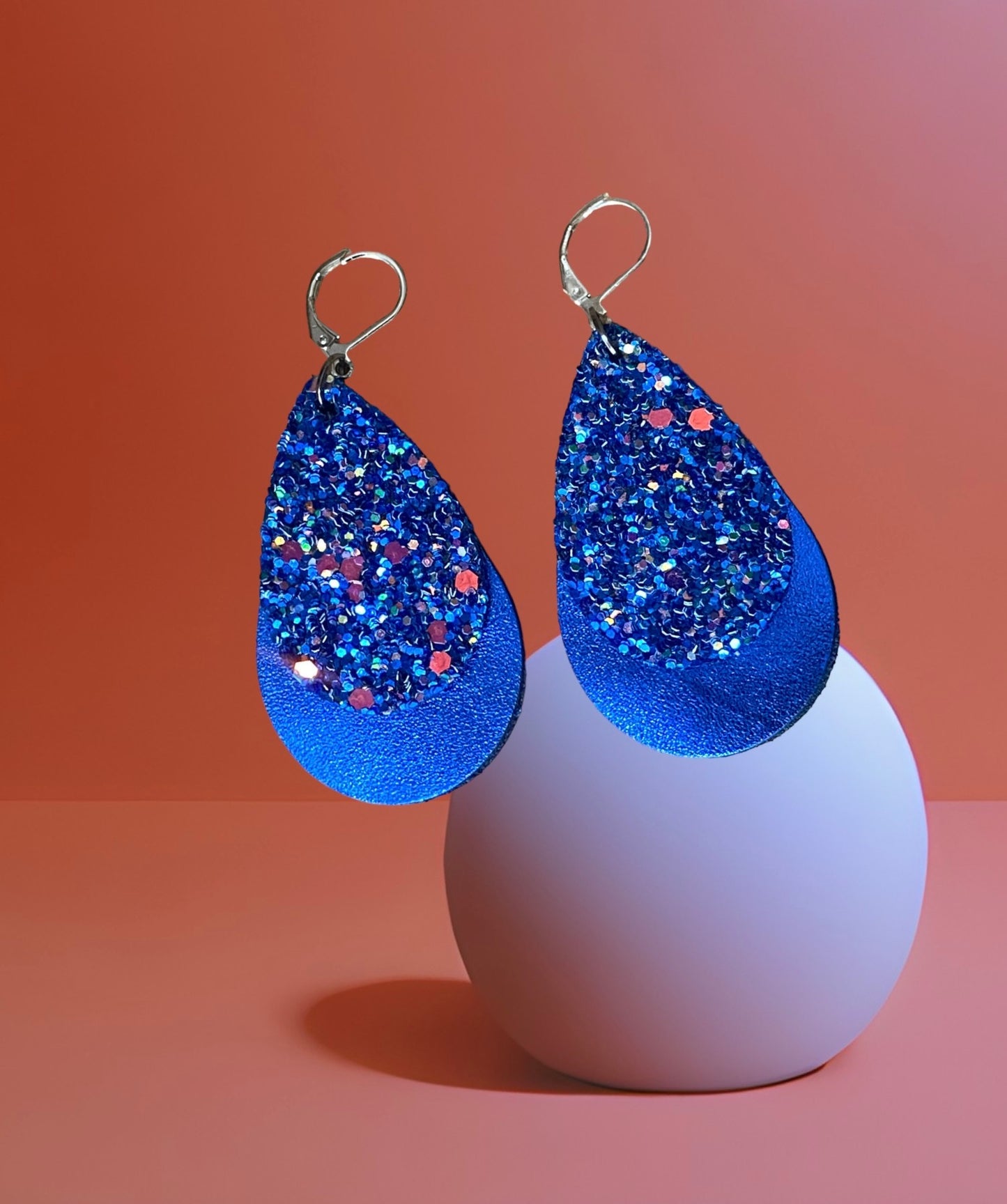 Boucles d’oreilles - DISCO Bleu